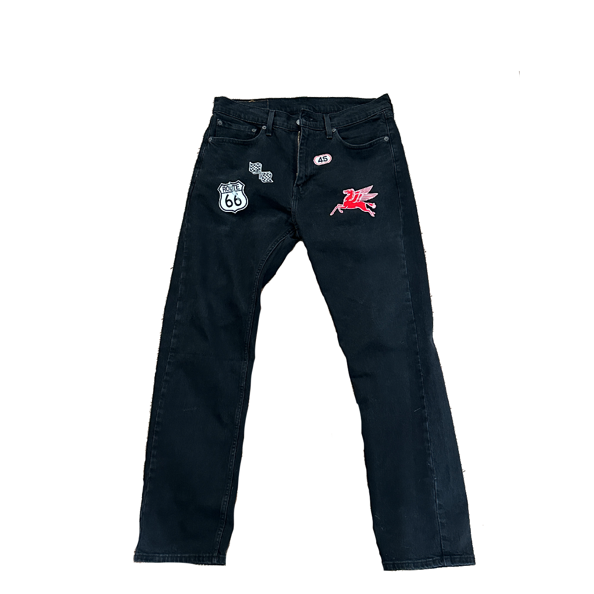 Moto Patch Jeans