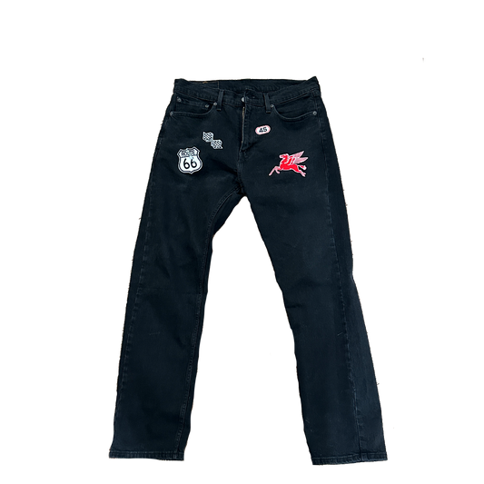 Moto Patch Jeans
